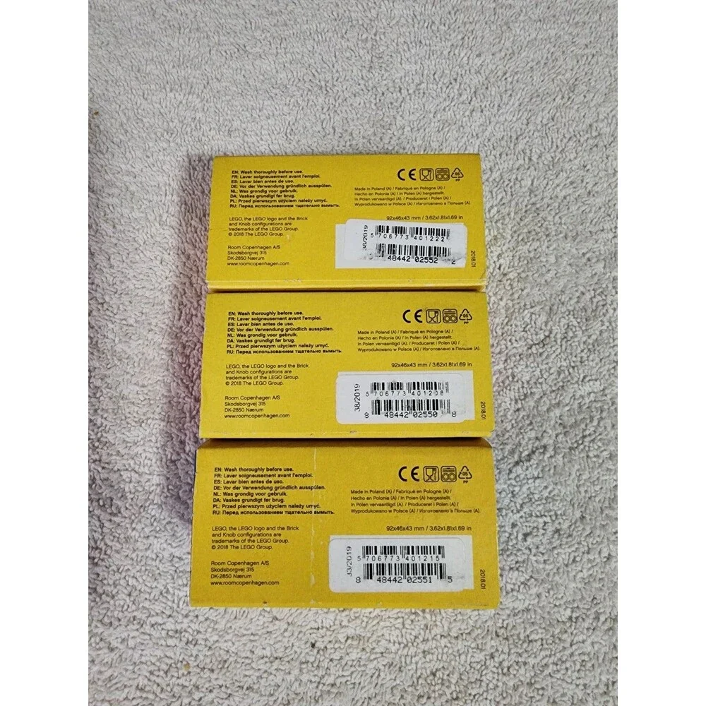 Lego 8-Stud Mini Storage Box 3 lot - Picture 4 of 4